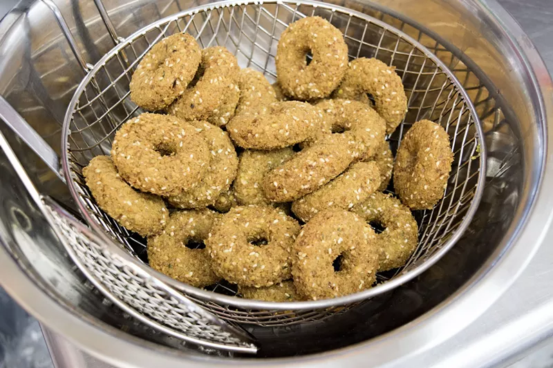 Image: Famed falafel rings from Casa De Falafel.