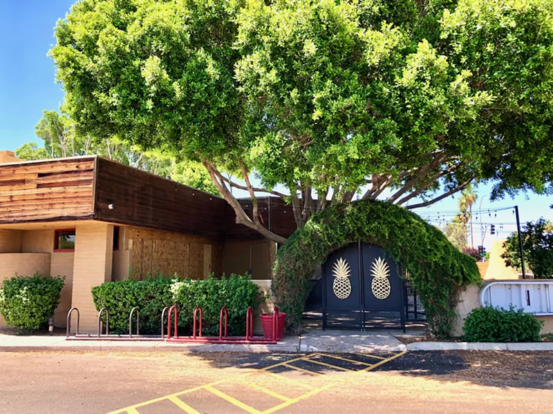 Image: Entrance to The Golden Pineapple.