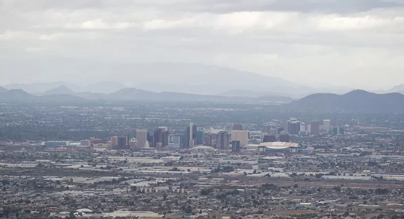 Image: Phoenix on a hazy day.