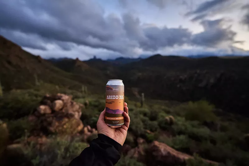 Image: Arizo[na], Arizona Wilderness Brewing Co.'s non-alcoholic IPA , raised funds for the Arizona Trail Association.