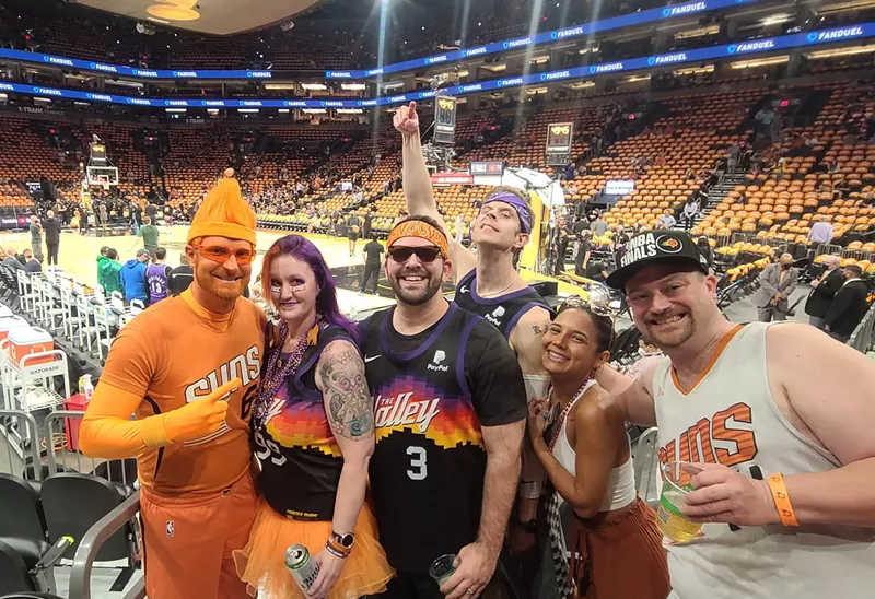Image: Phoenix Suns superfans at Staples Center in Los Angeles during the Western Conference Finals.