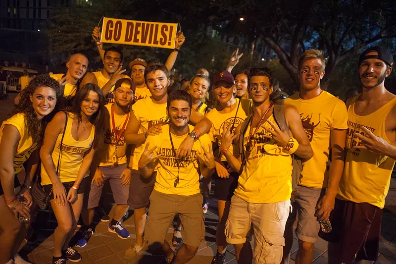 Image: If Joe Forte gets his way, most of these people are going to need to buy new shirts.