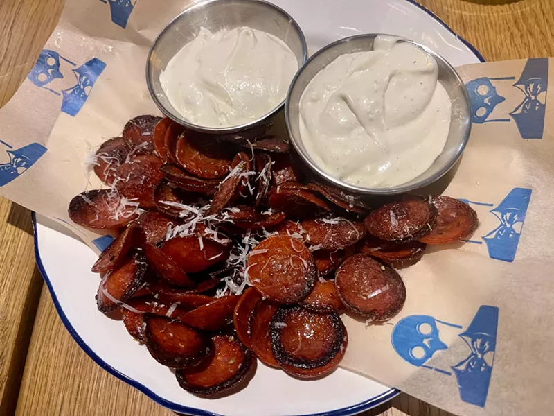 Image: Find the Crispy Pepperoni Chips at Doughbird's new location on Seventh Street.