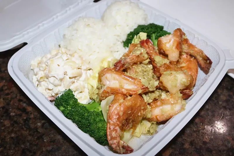 Image: Giant prawns are popular on Oahu and now chef Turbo Zha has brought the recipe to Chandler.