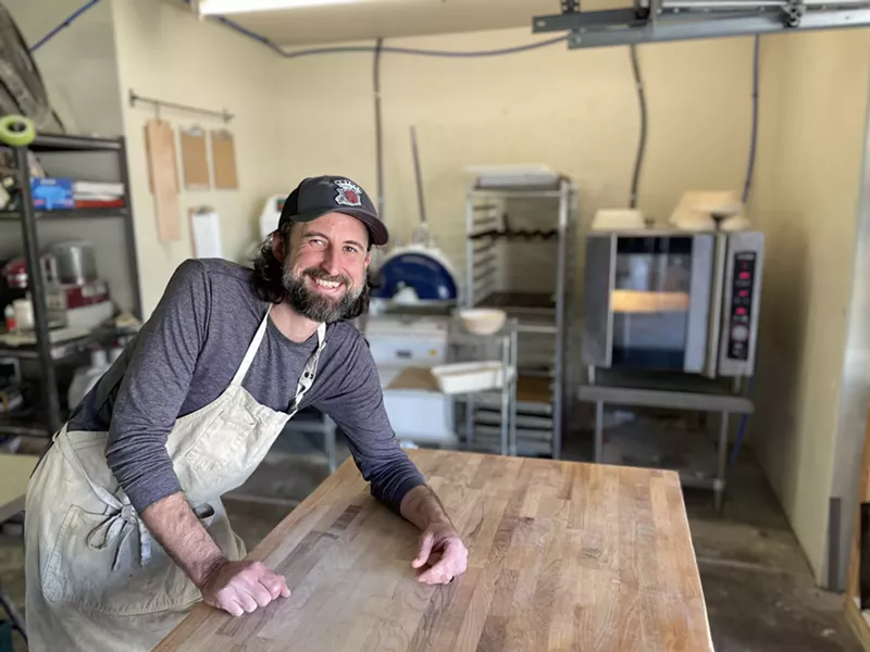 Image: Mark Bookhamer founded Nice Buns Bakery out of his garage in Tempe in 2021.