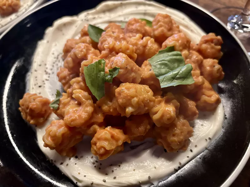 Image: Spicy Vodka pasta is one of three courses included in Industry Standard's "Girl Dinner" special.