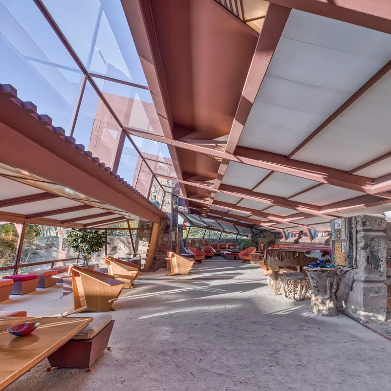 Image: Taliesin West in Scottsdale is a UNESCO World Heritage Site.