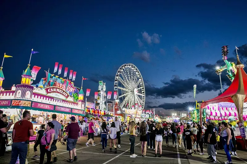 Image: The midway at a previous Arizona State Fair.