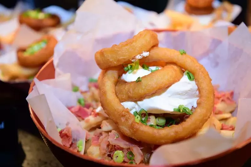 Image: The Colossal Loaded Fries & Rings is just one of the new menu items at Talking Stick Resort Arena.