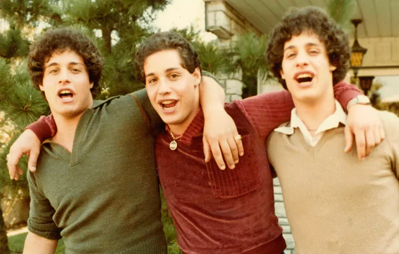 Image: Who are these guys? The Three Identical Strangers in Tim Wardle’s documentary are (from left): Eddy Galland, David Kellman and Robert Shafran.