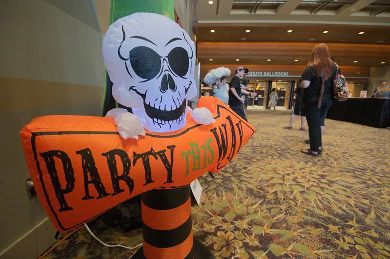 Image: A spooky inflatable at Keen Halloween last year.