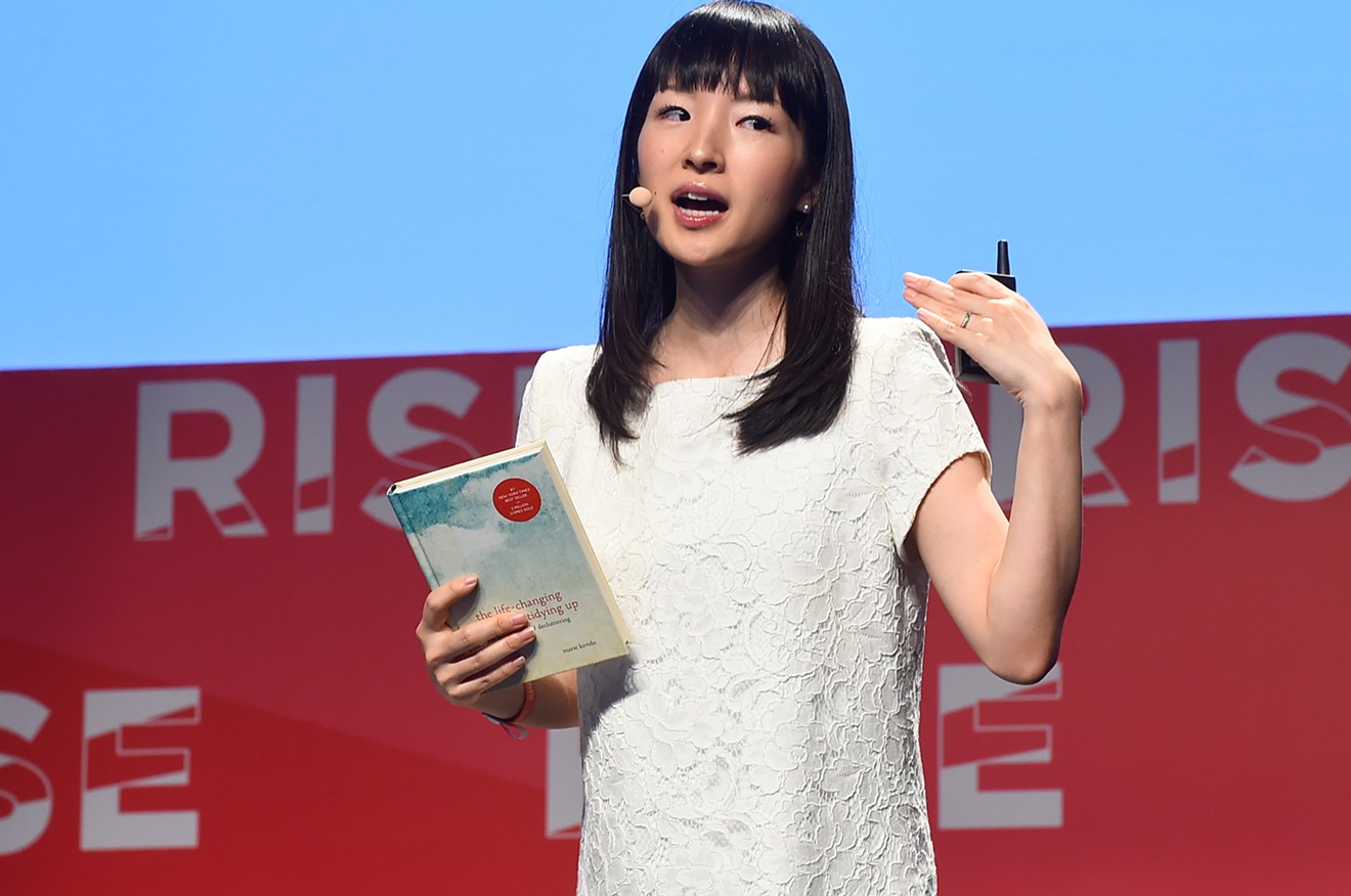 Marie Kondo speaks at the RISE Conference in 2016.