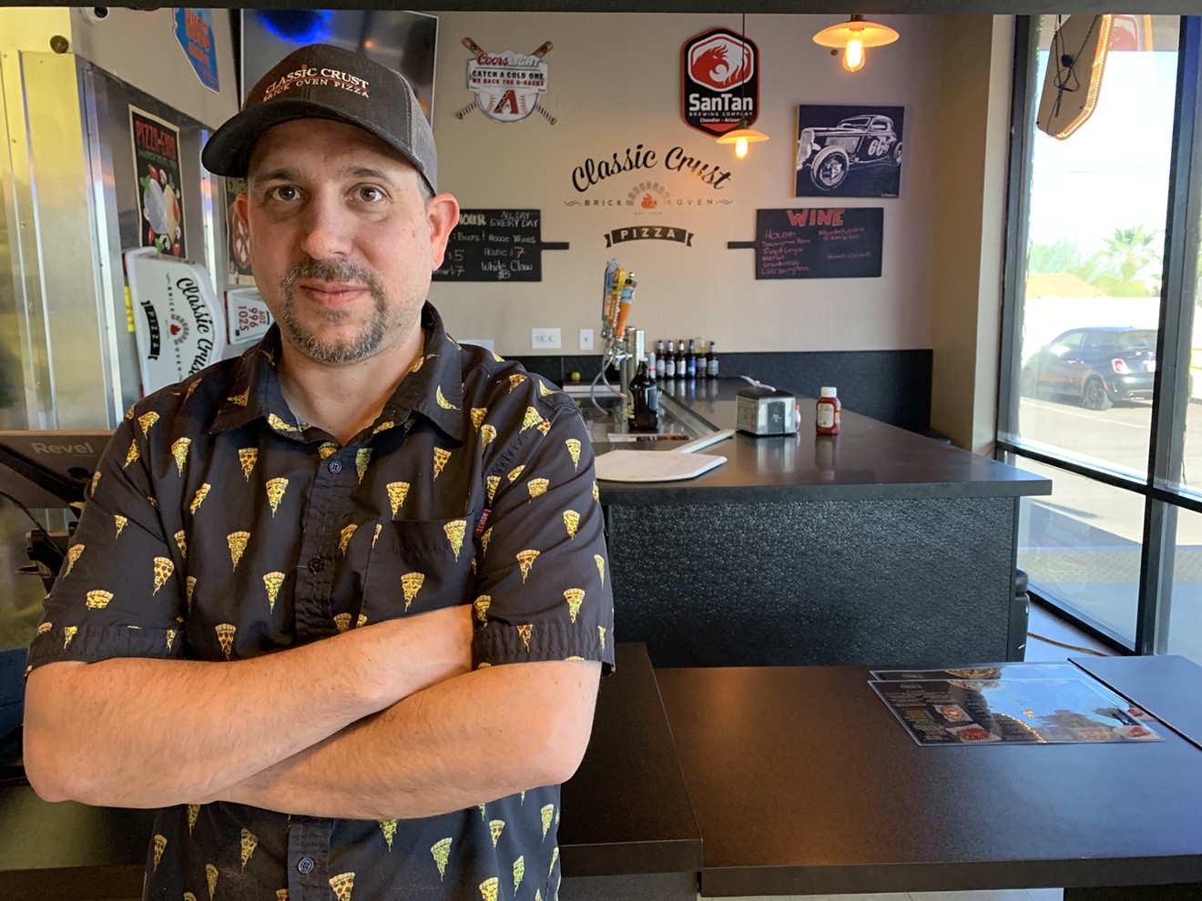 Alex Geiger of Classic Crust Pizza has chosen to stay closed for dine-in as the state begins to reopen.