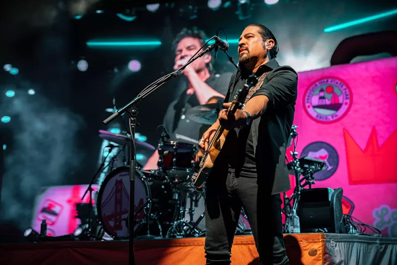 Image: Train closed its tour at the Talking Stick Resort Amphitheatre.