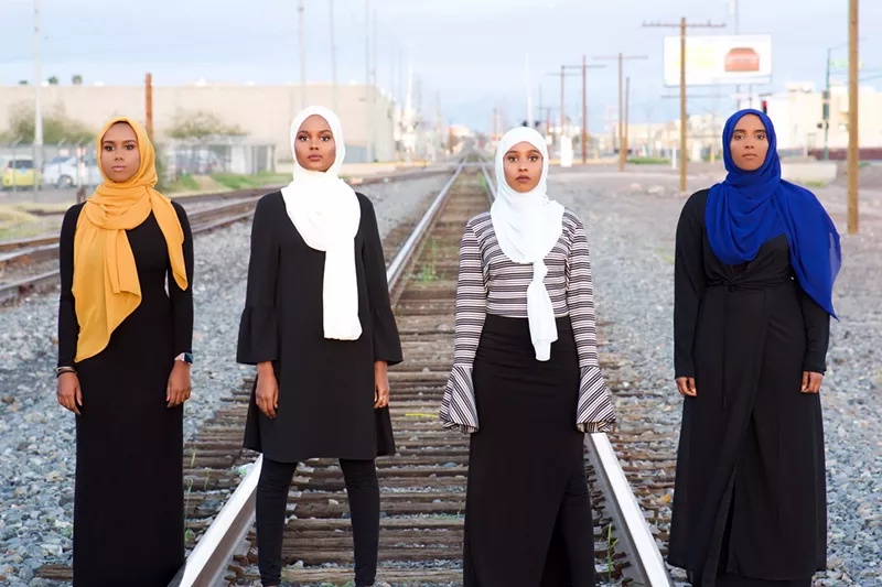 Image: A Phoenix fashion line created by two ASU graduates, the Amara Collection, designs trendy and affordable headscarves for Muslim women.