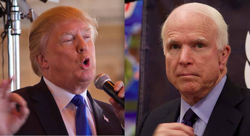 Trump and McCain continue their ongoing feud.