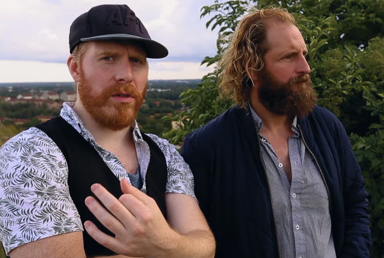 Martin Maloney (left) and Stephen "Cowboy" Kelly (right) of Ireland's Hardy Bucks visit the Irish Cultural Center on April 14, 2023 at 7pm.