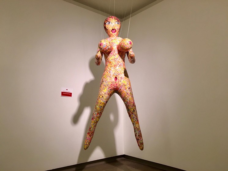 Natural Skin Color Inflatable Love Doll by Malena Barnhart previously exhibited at Harry Wood Gallery. - MALENA BARNHART/PHOTO BY LYNN TRIMBLE