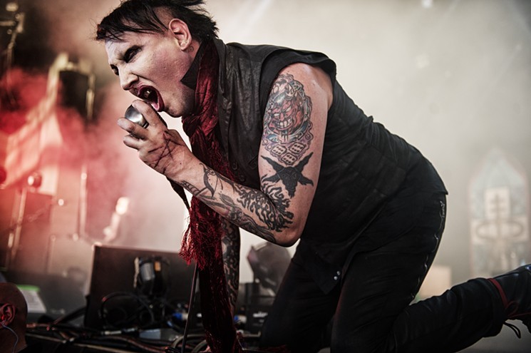Shock-rocker Marilyn Manson. - MIKE BROOKS