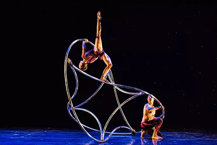 See MOMIX's take on a dreamcatcher during Opus Cactus at the Orpheum Theatre. - COURTESY OF DESERT BOTANICAL GARDEN