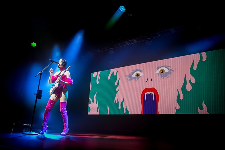 St. Vincent's Fear the Future Tour is highly visual. - MELISSA FOSSUM