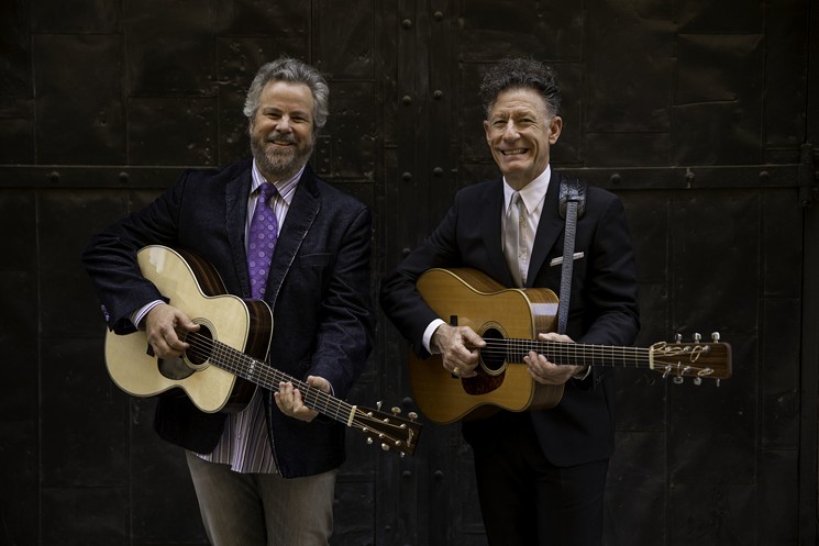 Country crooners Robert Earl Keen (left) and Lyle Lovett (right). - COURTESY OF THE MUSICAL INSTRUMENT MUSEUM