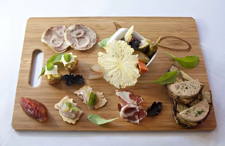 The charcuterie plate at Quiessence may never be made exactly the same way twice. - JACKIE MERCANDETTI
