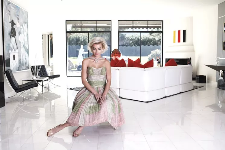 Sophie Gimbel dress from the collection of Dorothy McGuire of the McGuire sisters. - MODEL: FORD RBA. PHOTOGRAPHER: KELLY CAPPELLI