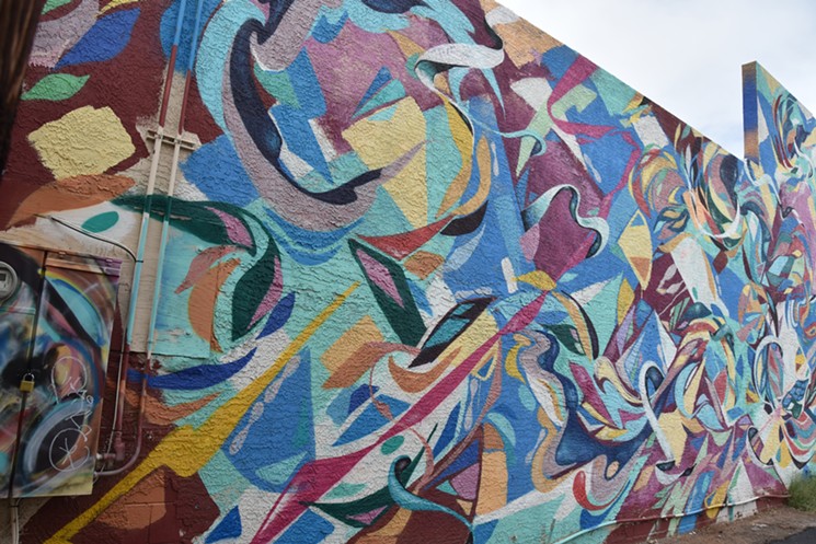 Yatika Fields mural for Paint PHX 2014. - LYNN TRIMBLE