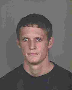 Scottsdale police released this grainy mugshot from Hagel's arrest. - SCOTTSDALE POLICE DEPARTMENT