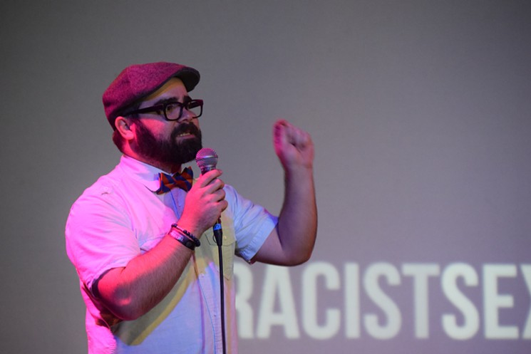 Filmmaker Matty Steinkamp talks about You Racist, Sexist, Bigot. - LYNN TRIMBLE
