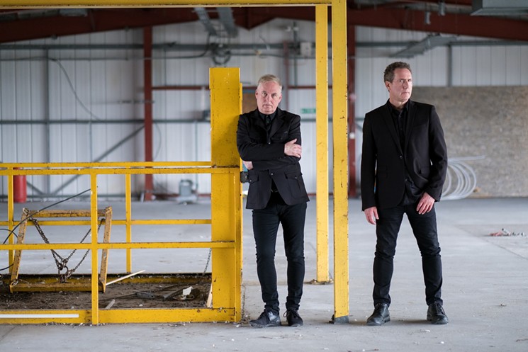 Andy McCluskey and Paul Humphreys of Orchestral Manoeuvres in the Dark (or OMD). - MARK MCNAULTY