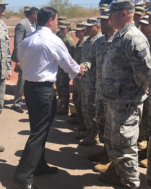 Governor Doug Ducey with members of National Guard - GOVERNOR'S OFFICE