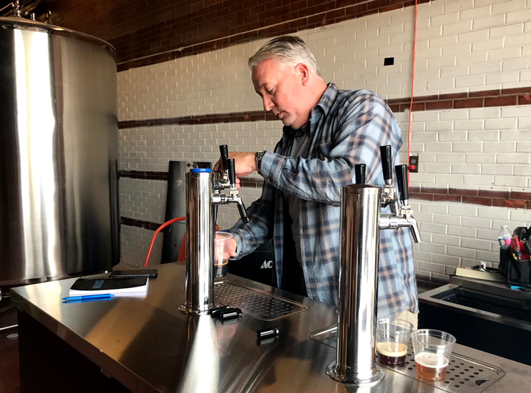 Jim Erickson creates all the brews that will be served at Walter Station. - SAMANTHA POULS