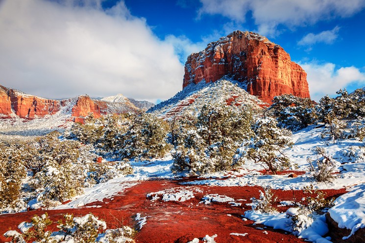 Courthouse Butte near Sedona, one of the area's many red-rock structures. - ALEXEYS/SHUTTERSTOCK.COM