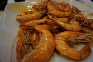 Shelled shrimp. - DORIAN BODDIE
