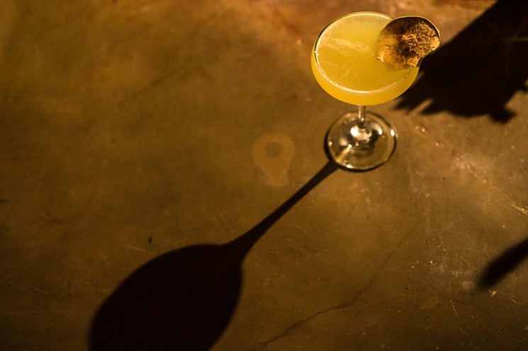 There's always a fun signature cocktail waiting underground at The Ostrich. - SHELBY MOORE