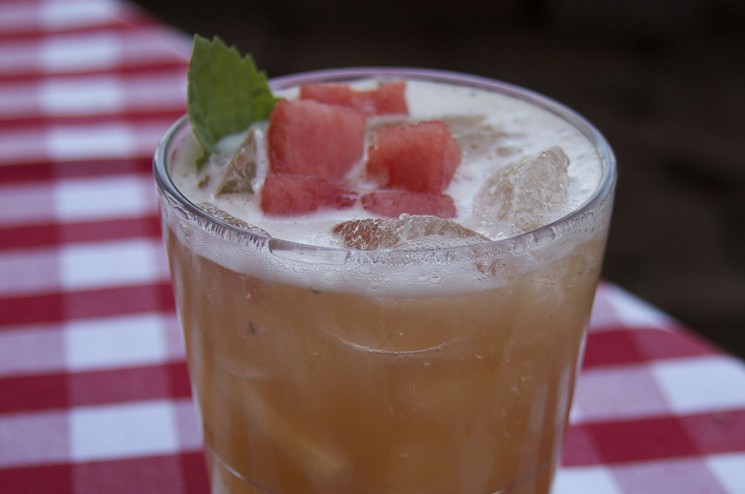 The Watermelon Crush cocktail is great for National Tequila Day and summer in general. - COURTESY OF GRIMALDI’S PIZZERIA
