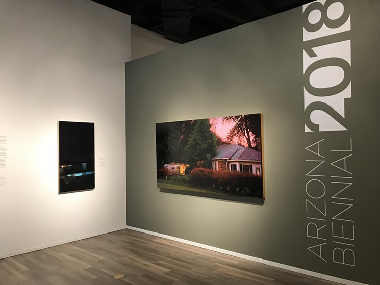 Works by Cam DeCaussin exhibited at Tucson Museum of Art. - LYNN TRIMBLE