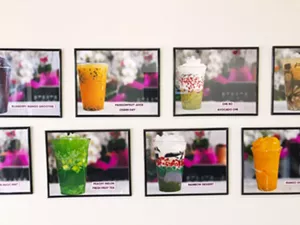 At Urbanh, dessert usually comes in a cup. A gallery wall of sweet beverages helps visitors decide. - MEAGAN MASTRIANI