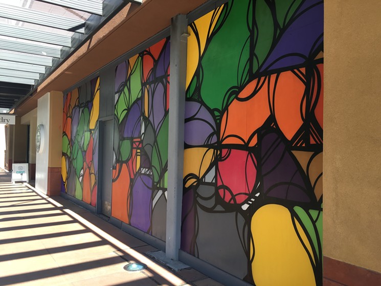 JB Snyder painted a mural at the Scottsdale Quarter in 2016. - LYNN TRIMBLE