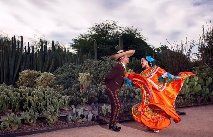 Dancers perform during a Dia de los Muertos celebration at Desert Botanical Garden. - DESERT BOTANICAL GARDEN