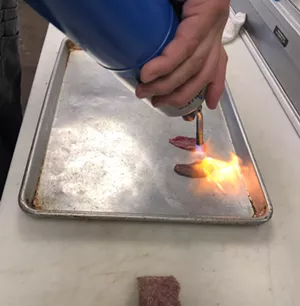 Torching wagyu to alter flavor and color - CHRIS MALLOY
