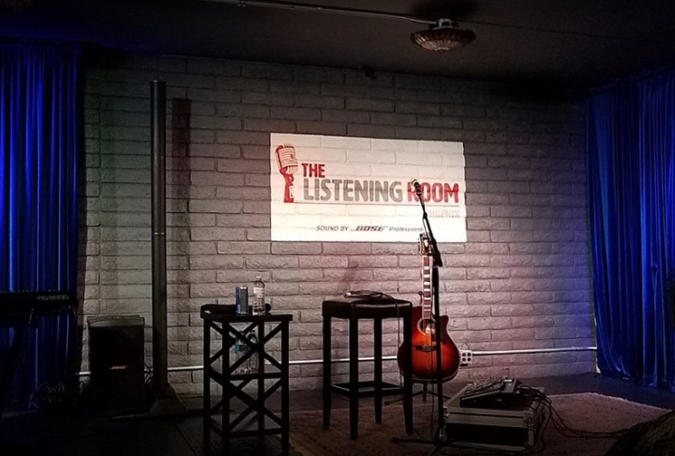 This stage has seen plenty of performers over the past two years. - COURTESY OF THE LISTENING ROOM