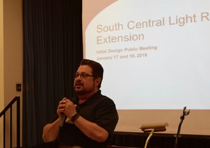 Phoenix City Councilman Michael Nowakowski at a January meeting on the South Central light rail extension. - JOSEPH FLAHERTY