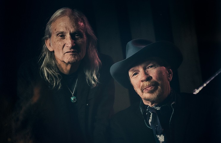 Renowned roots musicians Dave Alvin and Jimmy Dale Gilmore. - TIM REESE PHOTOGRAPHY