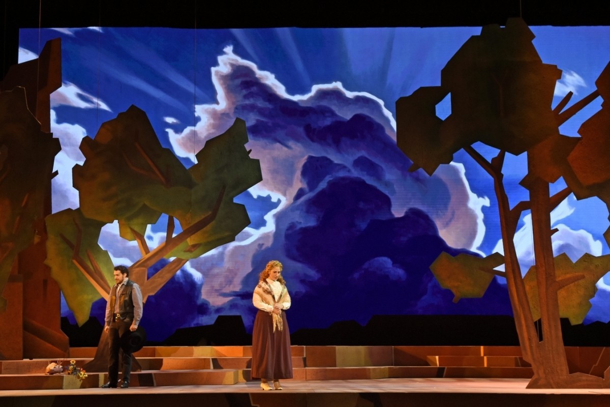 Scene from Arizona Opera's production of Riders of the Purple Sage. - TIM TRUMBLE