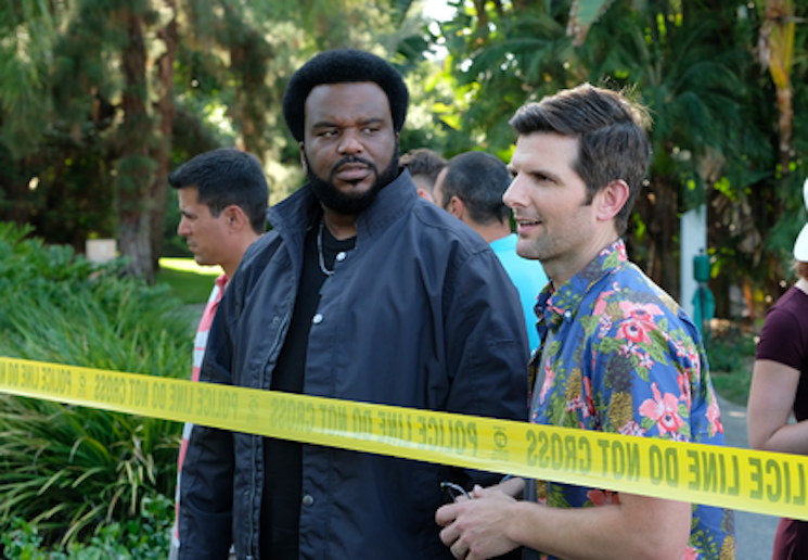 Craig Robinson (left) and Adam Scott are the charming stars of Ghosted, a comedic spoof of paranormal shows that airs on Fox. - KEVIN ESTRADA/COURTESY FOX