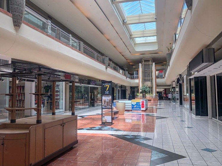 Midday Friday, Metrocenter is a ghost town. - ANN NEWMAN
