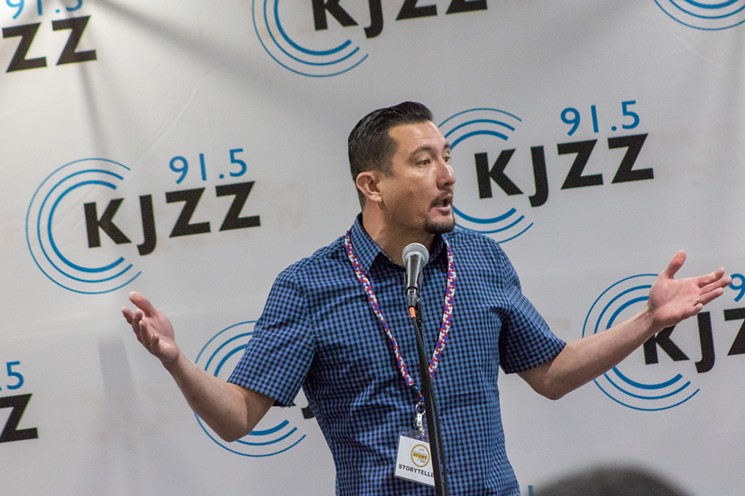 Dr. Travis May, faculty from South Mountain Community College Storytelling Institute. - KJZZ STAFF